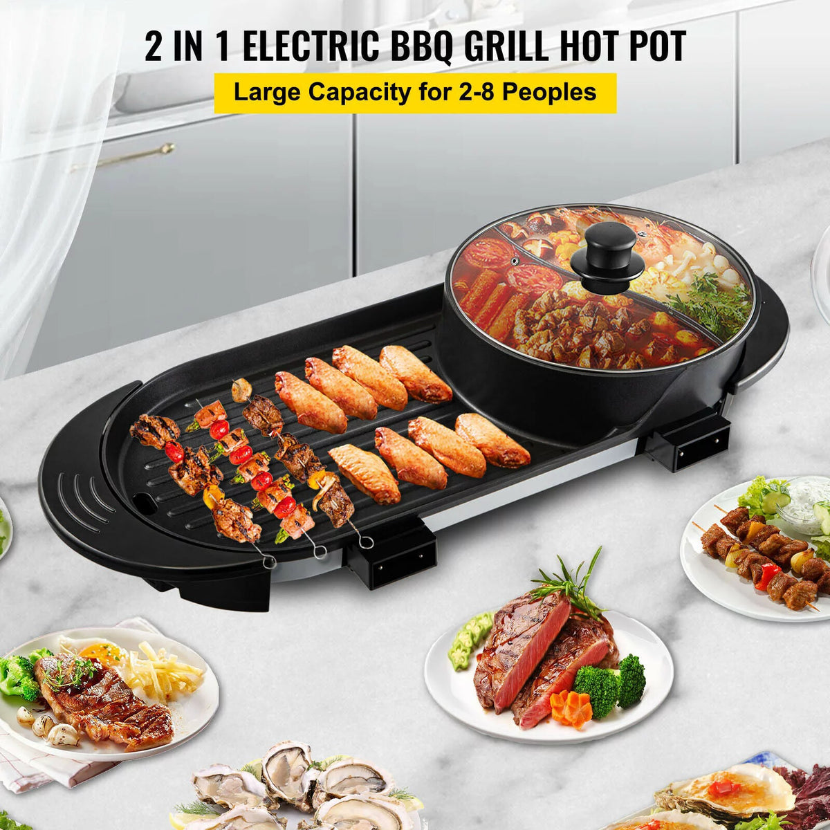 Portable Smokeless Electric BBQ Grill F29156