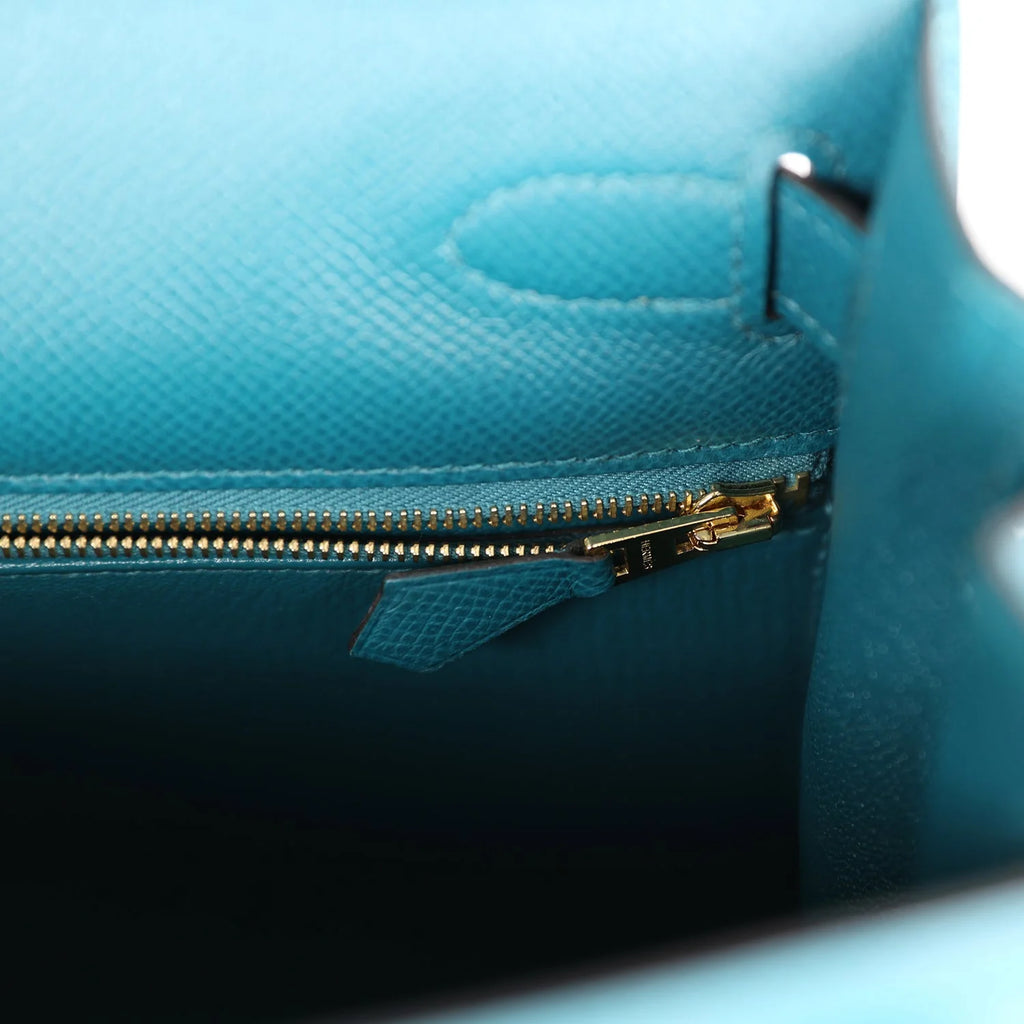Vert Bosphore Epsom Leather Handbag Q162