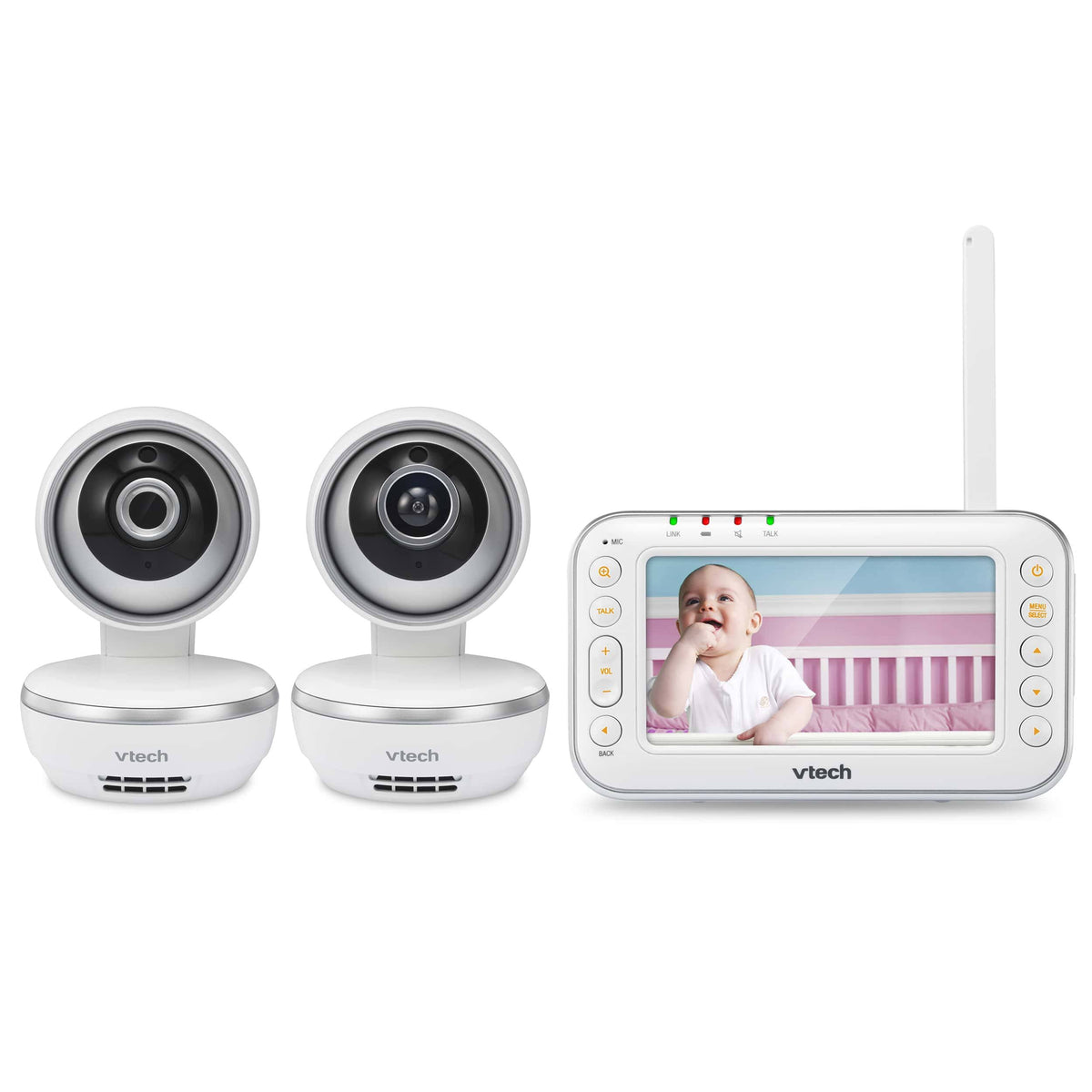 Video Baby Monitor with 2 Cameras and 4.3 Screen Q6921