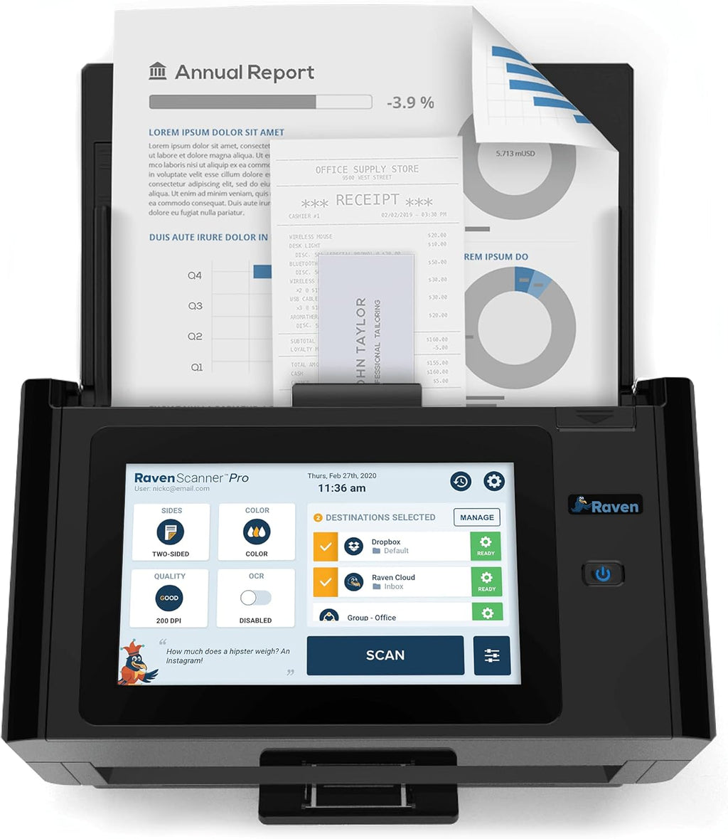 Document Scanner with Touchscreen and Duplex Feeder G285