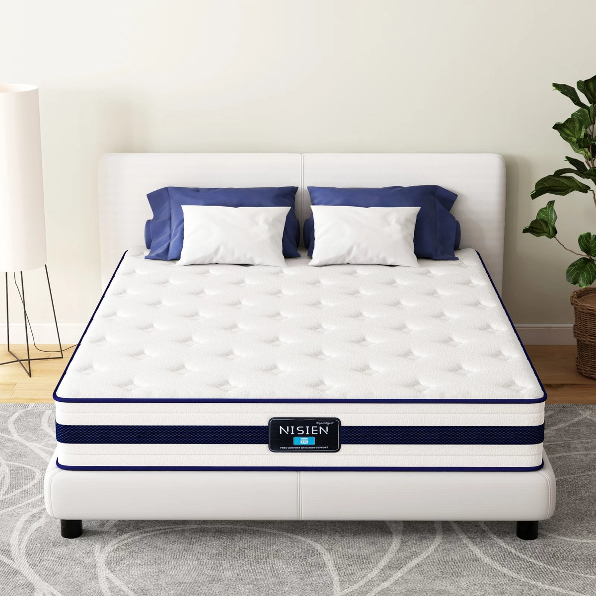 Queen 10 Inch Hybrid Memory Foam Mattress X936014