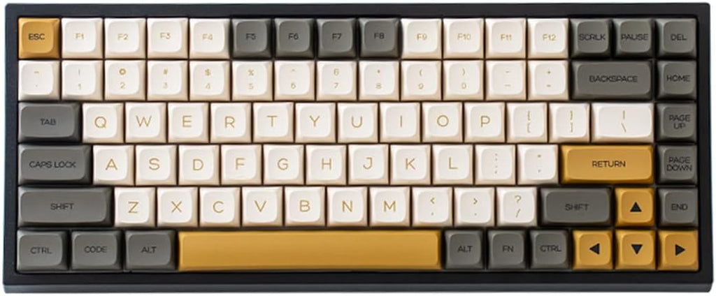 84-Key Hot Swappable Mechanical Keyboard with Translucent ABS Case C417
