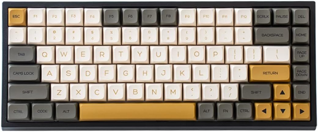 84-Key Hot Swappable Mechanical Keyboard with Translucent ABS Case C417