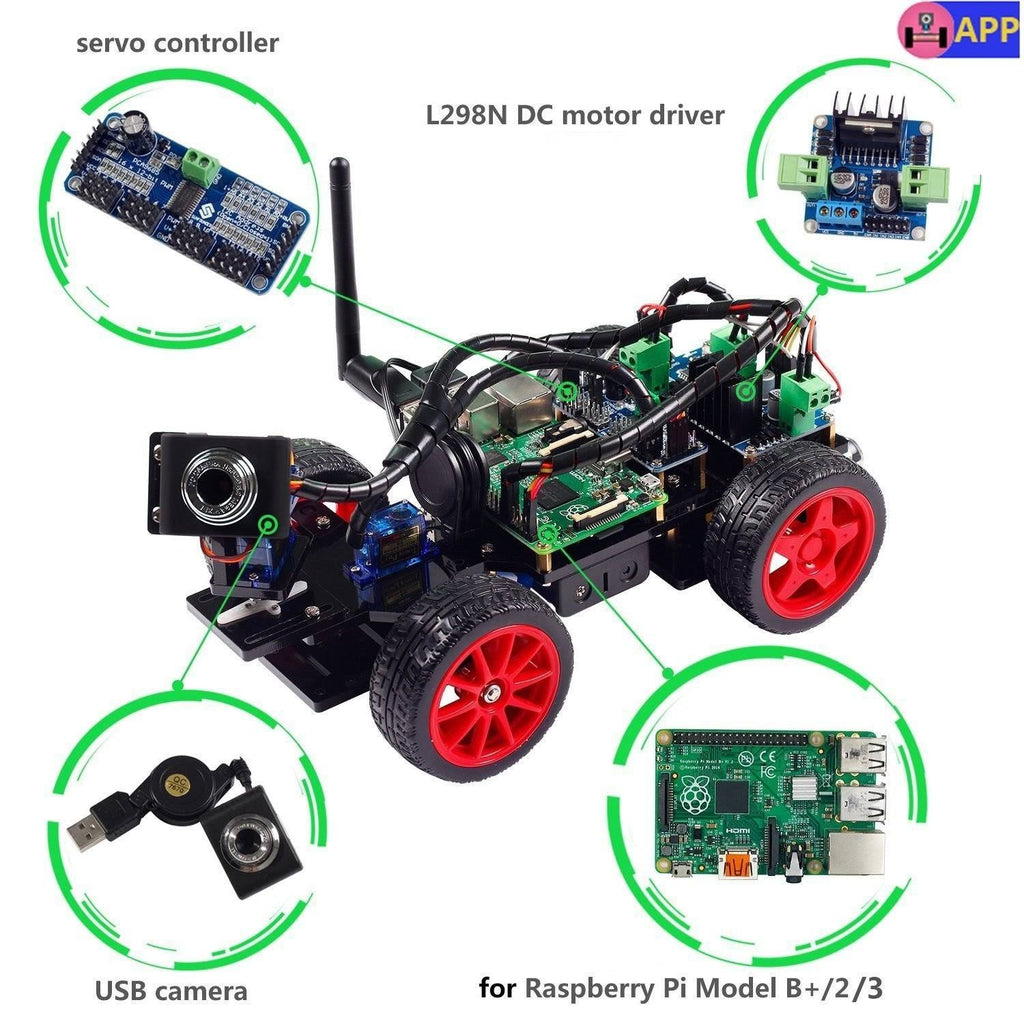 Smart Video Car Kit for Raspberry Pi P8604
