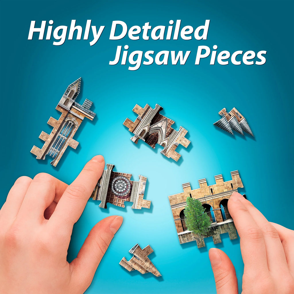 Harry Potter Hogwarts Castle 1,725 Piece 3D Jigsaw Puzzle Bundle C1078