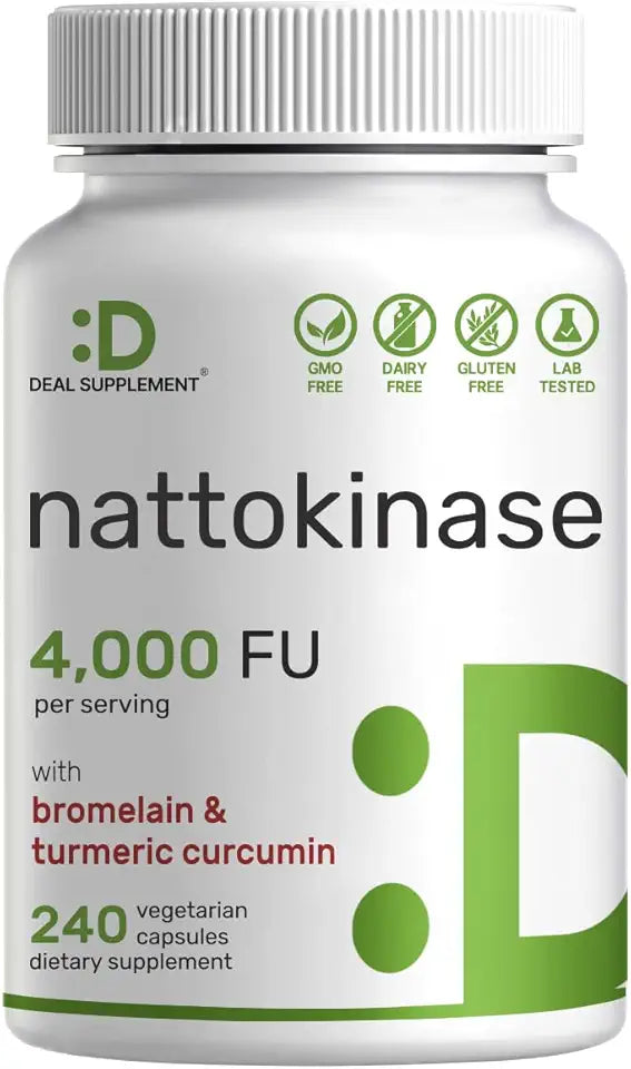 Nattokinase 4,000 FU 240 Veggie Capsules I90156