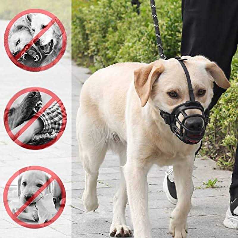 3pcs Silicone Dog Muzzle Adjustable E81929