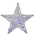 24x22 Lighted LED Color Changing Spun Glass Hanging Star Christmas Decoration C770327