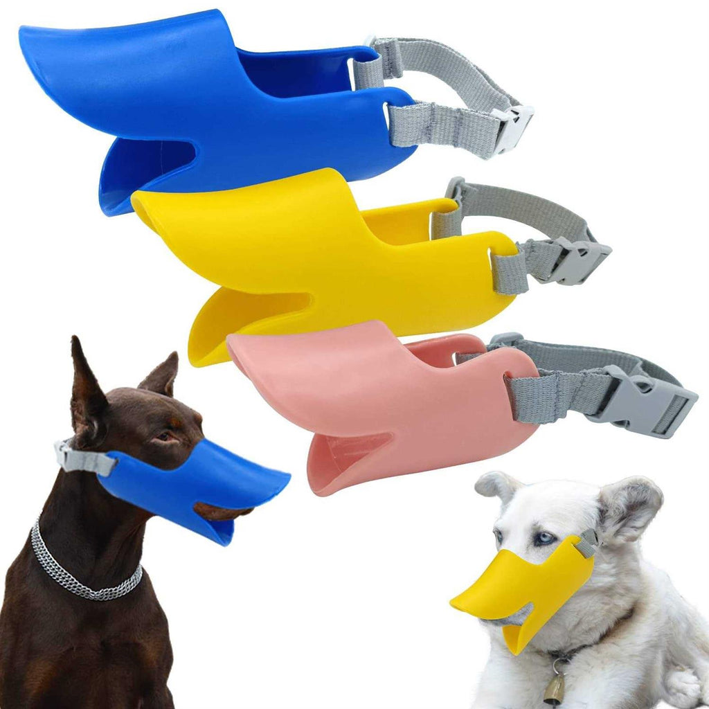 3pcs Silicone Dog Muzzle Adjustable E81929