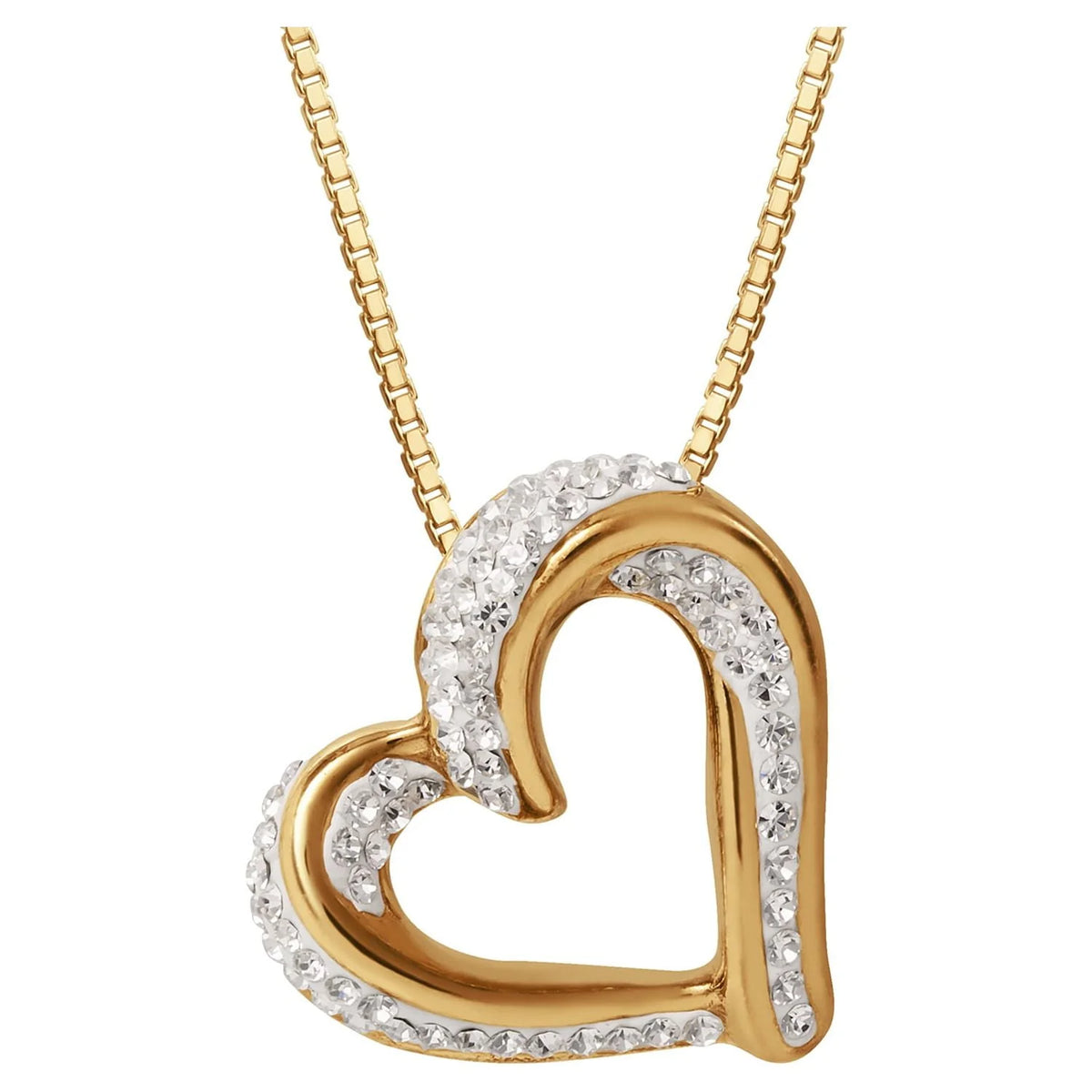 Slide Heart Pendant Necklace V8304