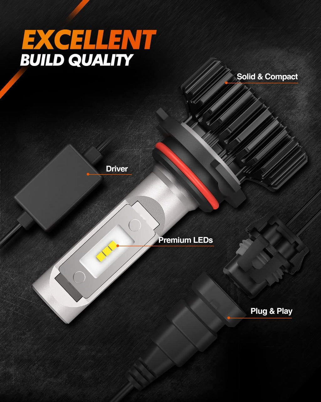 9005/HB3 9006/HB4 LED Bulbs Combo Pack of 2 O13227