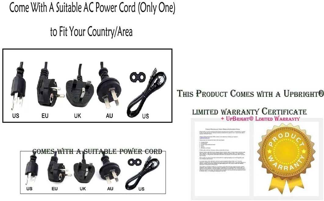 AC / DC Adapter Power Supply Cord Cable Charger H91737