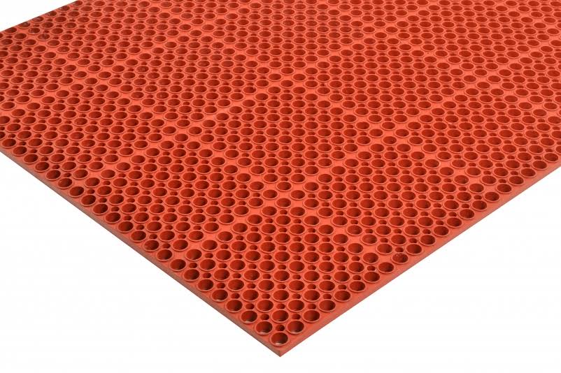 Red Interlock Drainage Mat A643