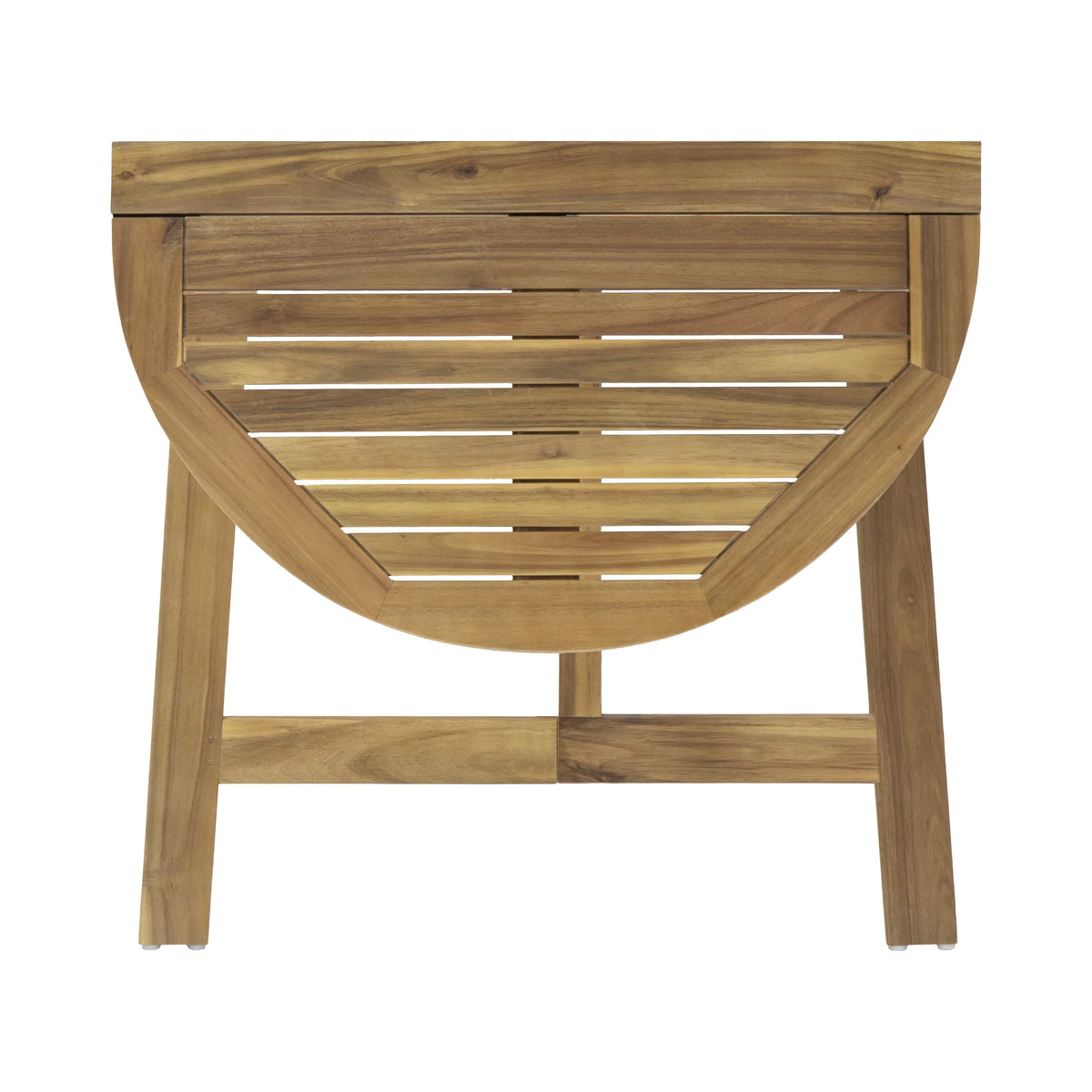 Acacia Wood Half Round Folding Bistro Table D553