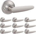 6 Pack Satin Nickel Unlocking Passage Door Levers T68973