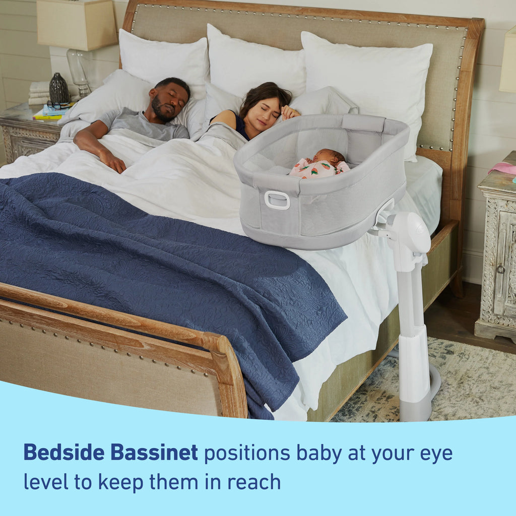 Newborn Bedside Bassinet with Calming Motion Y5443