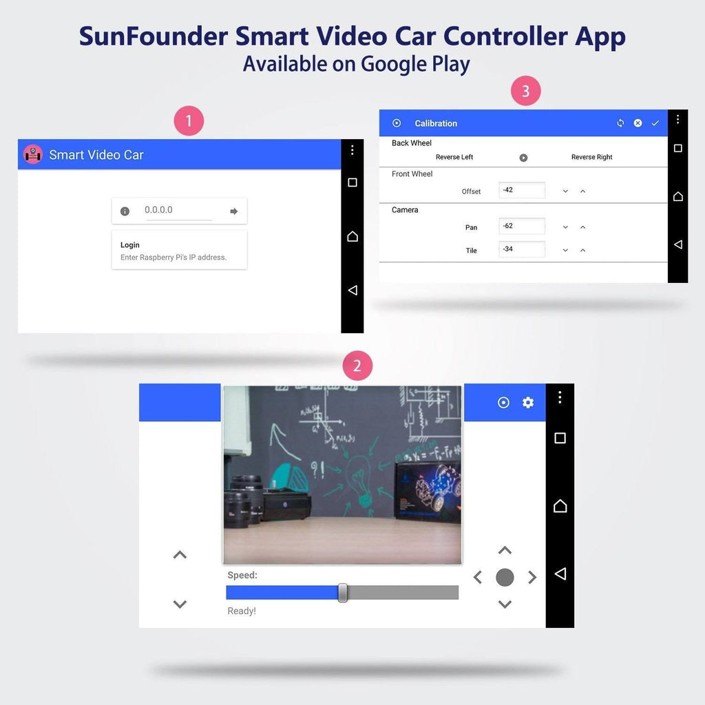 Smart Video Car Kit for Raspberry Pi P8604