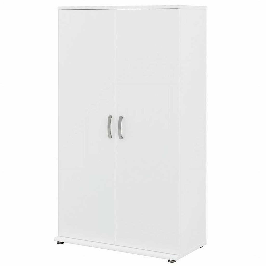 Tall White Linen Cabinet with Doors Z85543