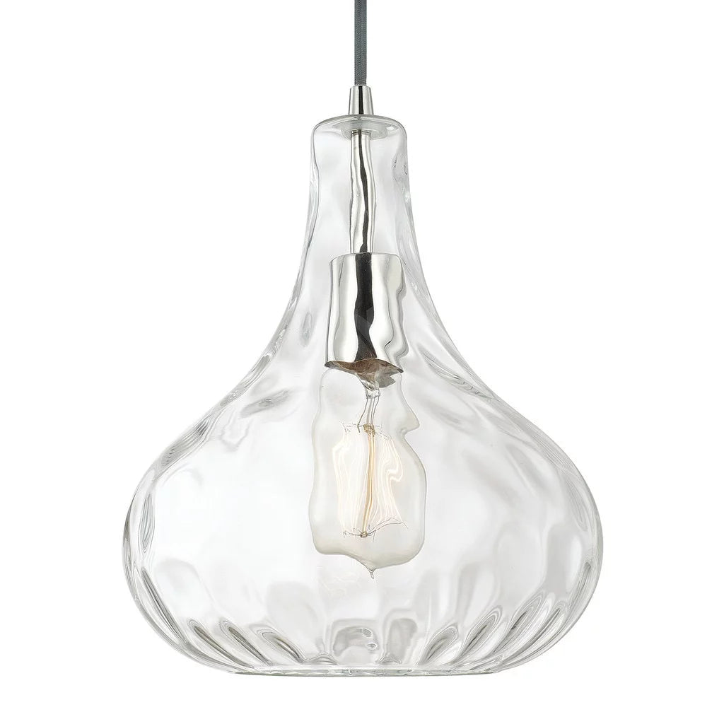 1-light Polished Nickel Pendant I7533