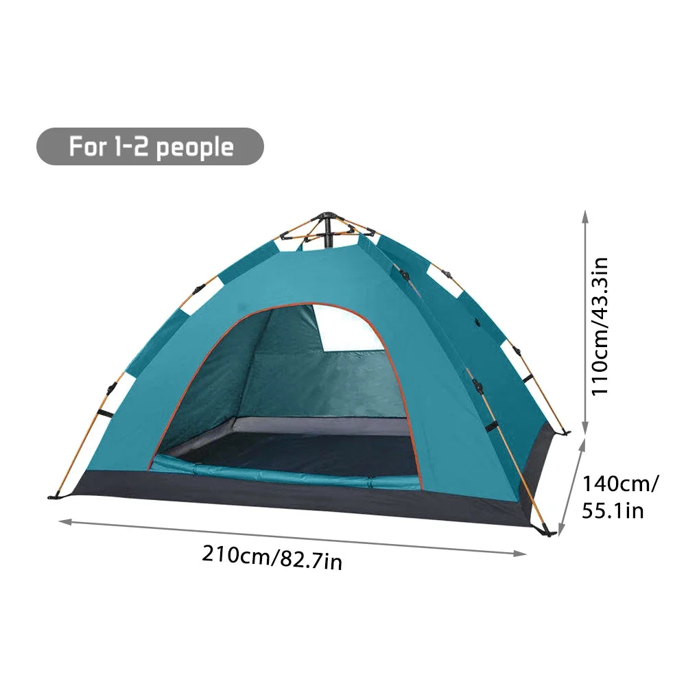 Portable Instant Camping Tent for 1 2 People, Water Resistant Pop Tent J841677