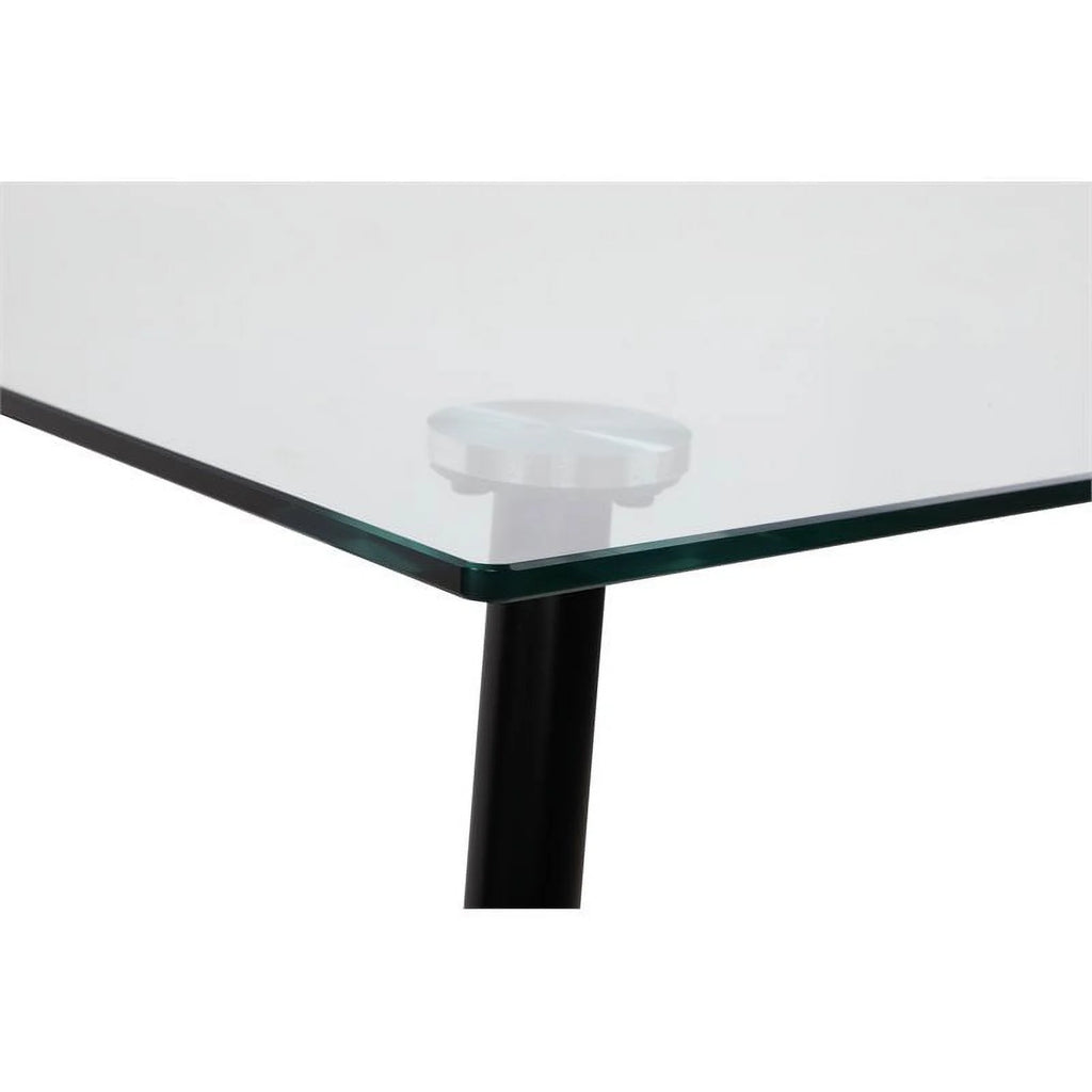 Contemporary Steel and Glass Dining Table Z23471