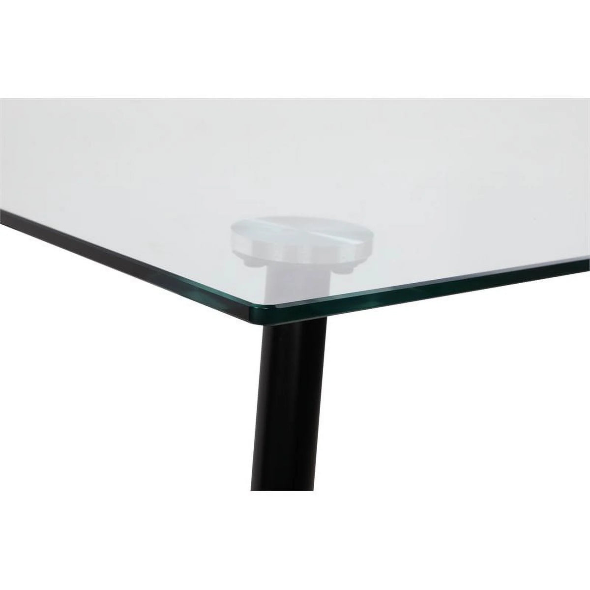 Contemporary Steel and Glass Dining Table Z23471
