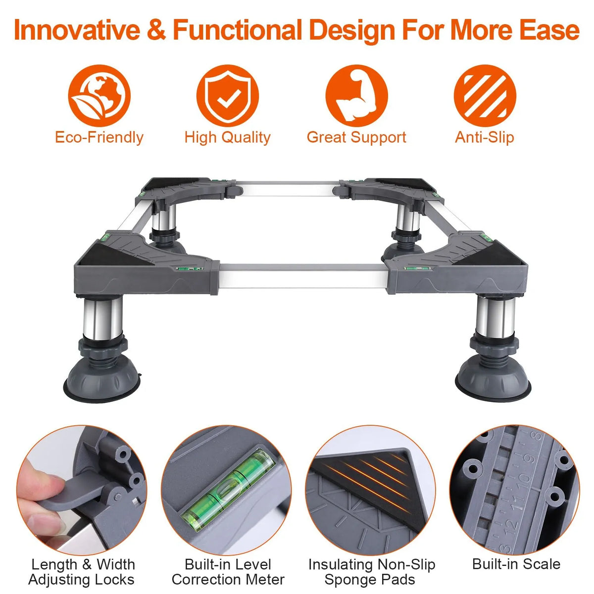 Adjustable Universal Appliance Base Stand W126