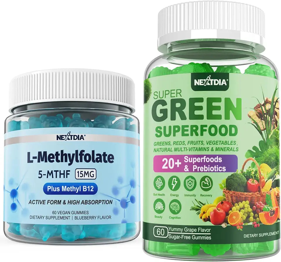 L-MethylFolate 15mg Super Greens Gummies S4952