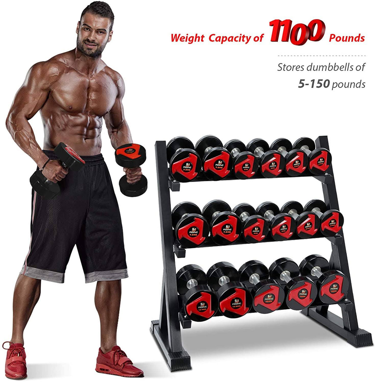 3 Tier Dumbbell Rack Stand V713461