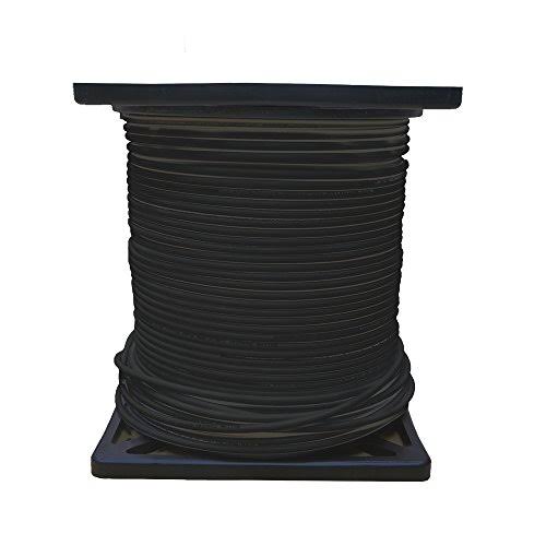 RG6 18AWG Quad Shielded Coaxial Cable, Black, 1000 ft A26454