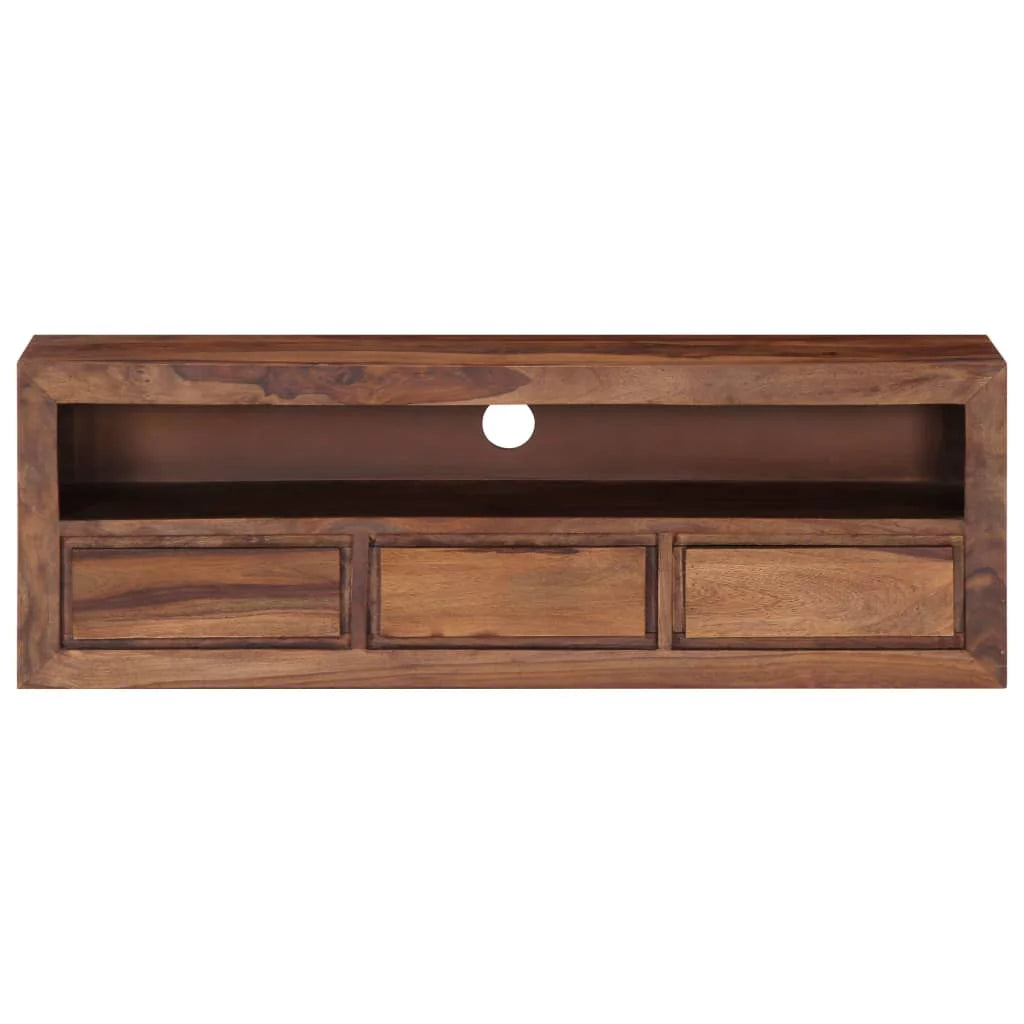 Rustic 3 Drawer TV Stand with Cable Outlet S138973