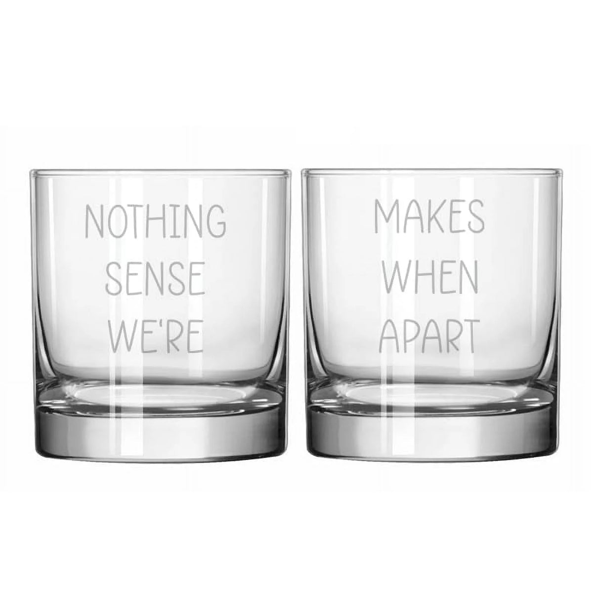 Set of 2 Glass 11 oz Rocks Whiskey Old Fashioned H55228