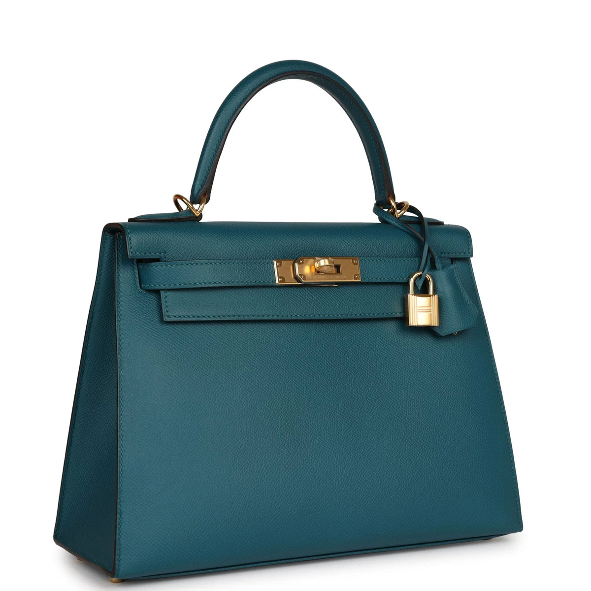 Vert Bosphore Epsom Leather Handbag Q162