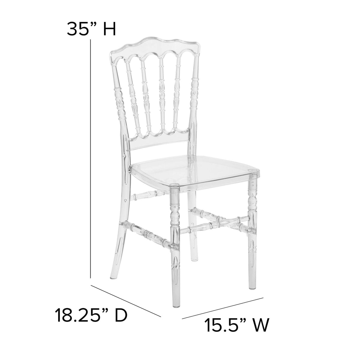 Clear Crystal Polycarbonate Chair H78067