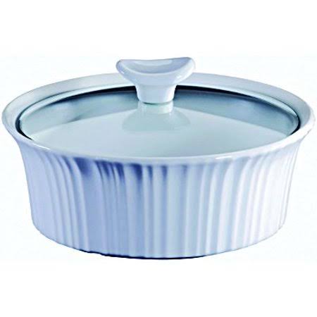1.5qt White Round Casserole (Case of 2) L337