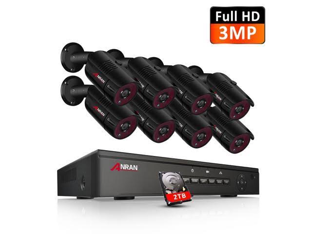 Wireless Outdoor 8 Channel NVR 4pcs 1TB HDD Security Camera System D5832