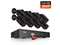 Wireless Outdoor 8 Channel NVR 4pcs 1TB HDD Security Camera System D5832