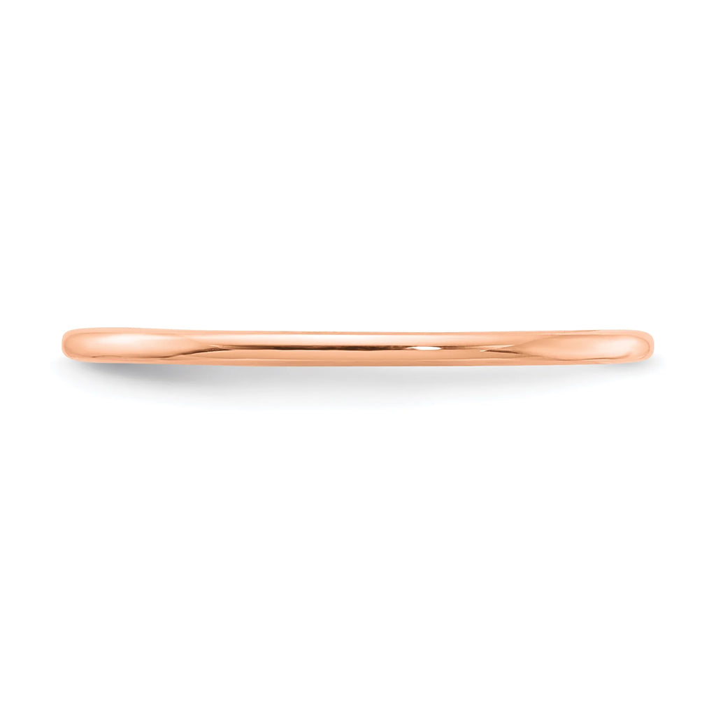 10K Rose Gold Stackable Band Ring W5832