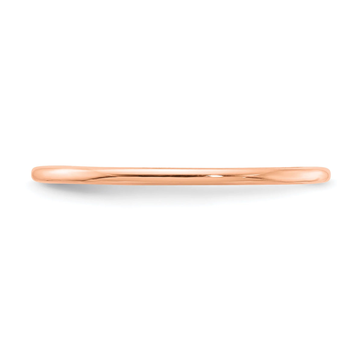 10K Rose Gold Stackable Band Ring W5832