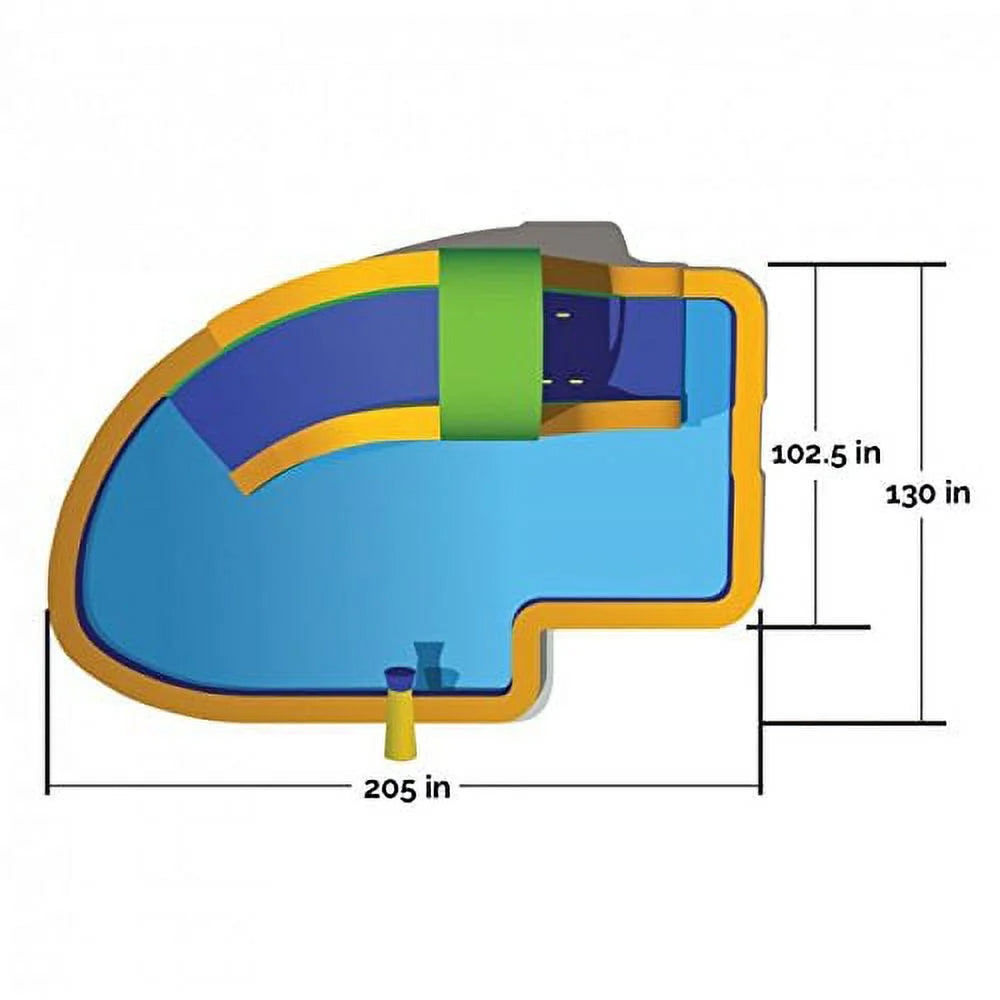 19' Inflatable Water Slide X88889