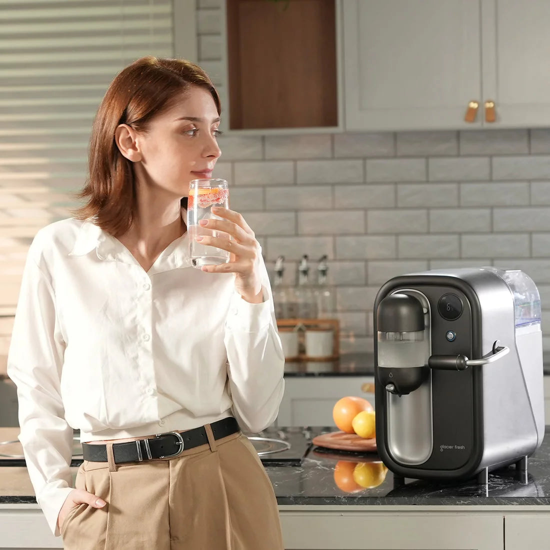 Cold Soda Maker with LED Display 1.6L Water Tank V49922