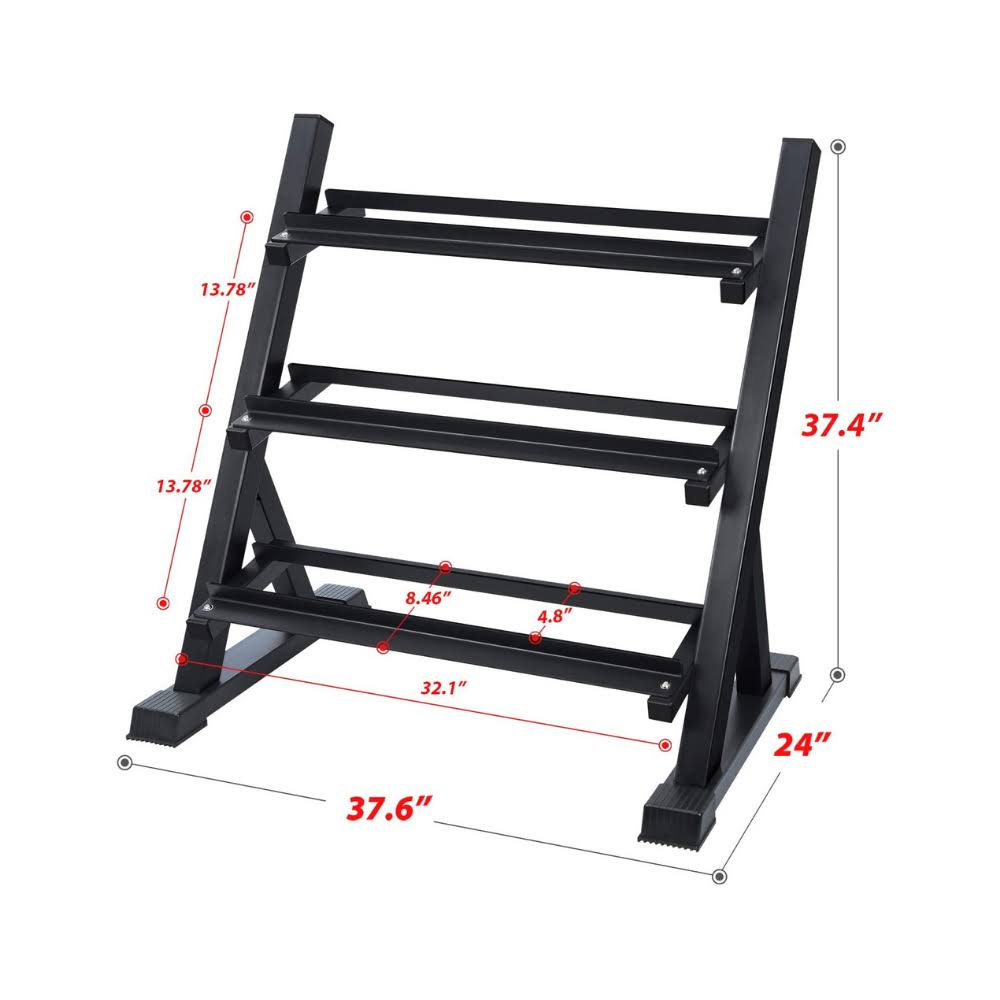 3 Tier Dumbbell Rack Stand V713461