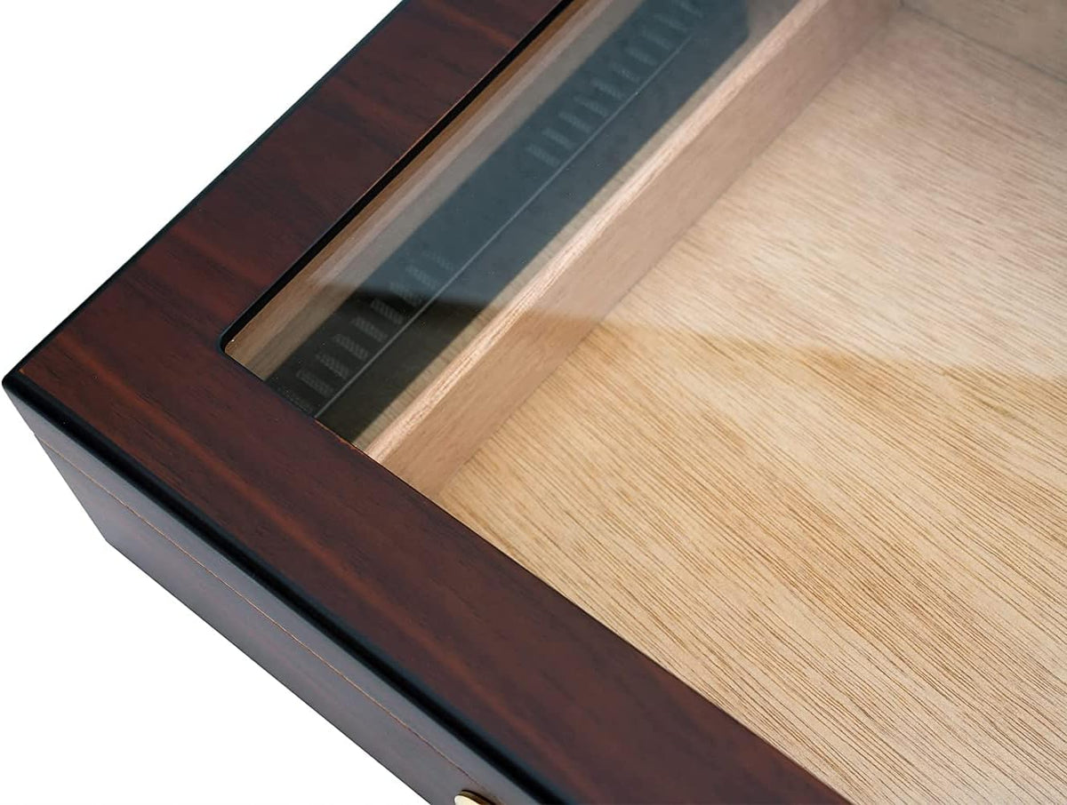 Walnut Spanish Cedar Box with Hygrometer and Humidifier, Pack of 2 X552