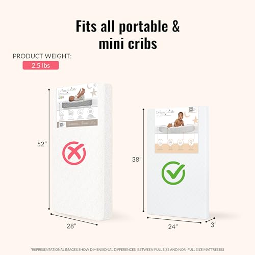 3” Fiber Baby Crib Mattress D4674