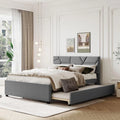 Grey Upholstered Bed D12803