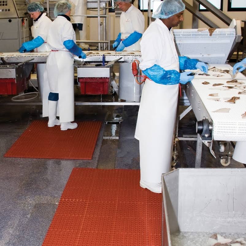 Red Interlock Drainage Mat A643