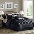 Black 7 Piece Comforter Set S1808