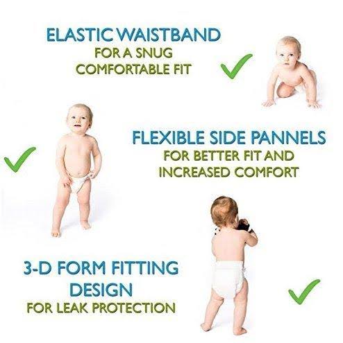 Bamboo Disposable Diapers, Small, 94 Count C806056