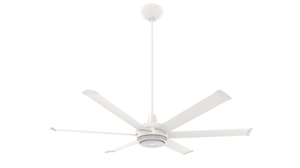 White 60 Ceiling Fan with Downlight LED V6566