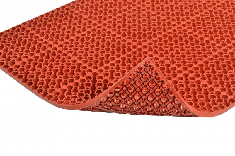 Red Interlock Drainage Mat A643